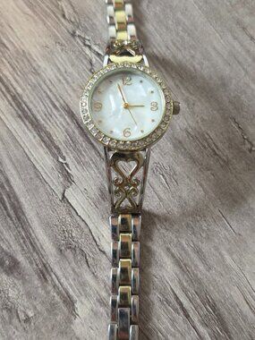 Accutime Ladies Two-tone watch